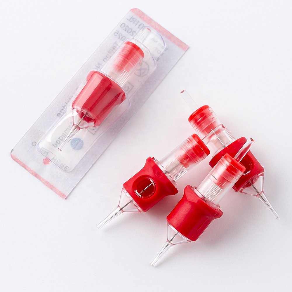 TUHU PMU Pigment Disposable 0.20mm 0.18mm 1RL 3RL Tattoo Eyebrow Needle Cartridge Tattoo Permanent Makeup Cartridges Needle