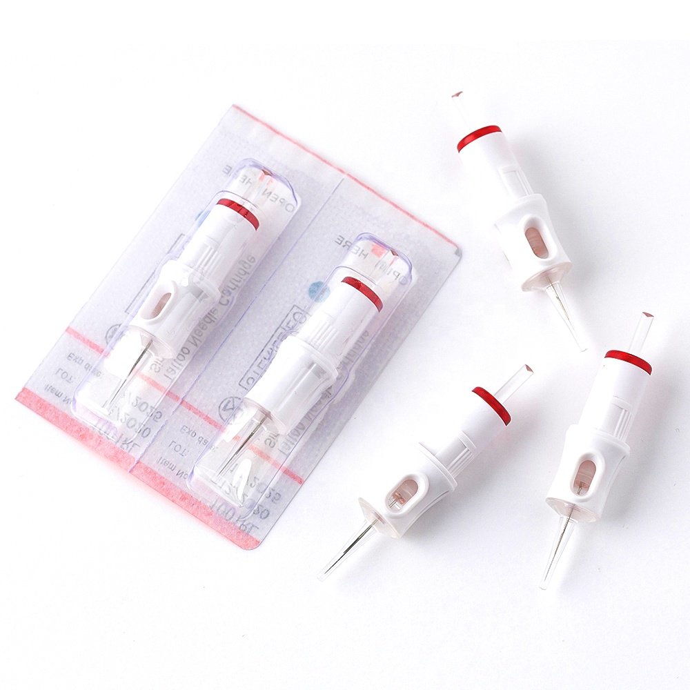 TUHU PMU Pigment Disposable 0.20mm 0.18mm 1RL 3RL Tattoo Eyebrow Needle Cartridge Tattoo Permanent Makeup Cartridges Needle