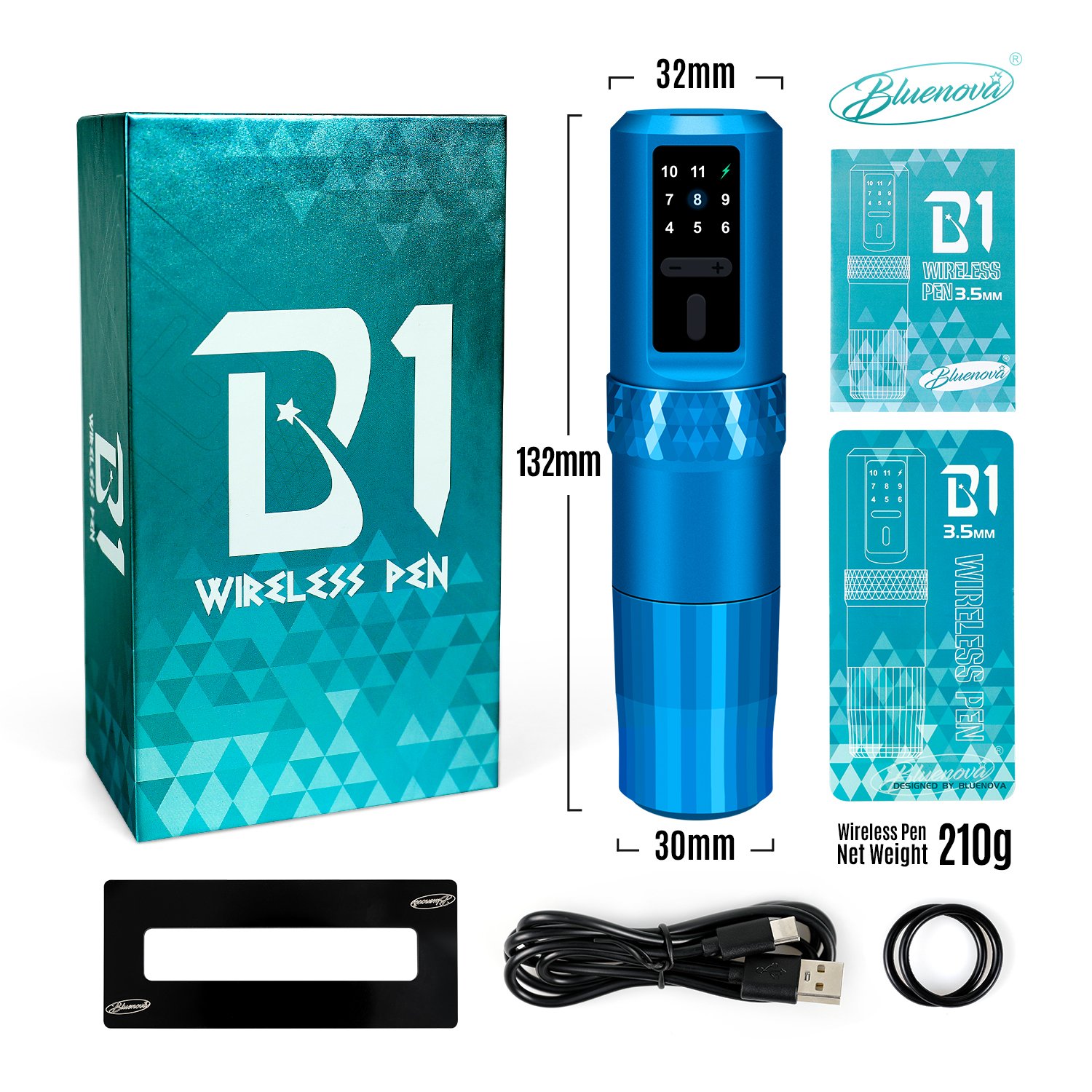 Newest Tattoo Machine Rechargeable 1900mAh Tattoo Battery Pen Machine Permanent Makeup Machine