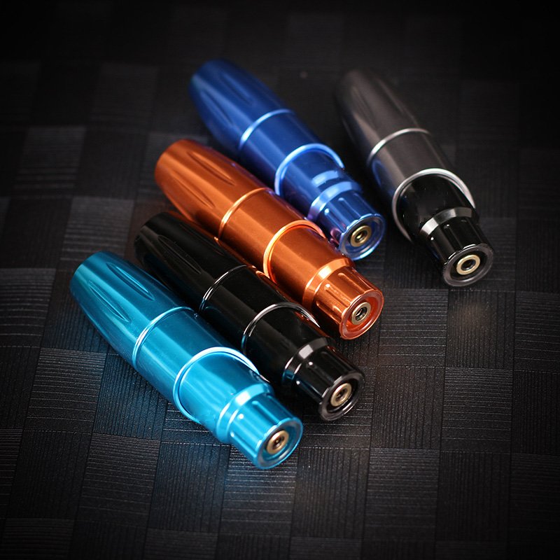 Noir Tour Tattoo Pen Set Kit Direct Drive Motor Mini Permanent Makeup Machine OLED Power Supplies 20Pcs Cartridge Needles