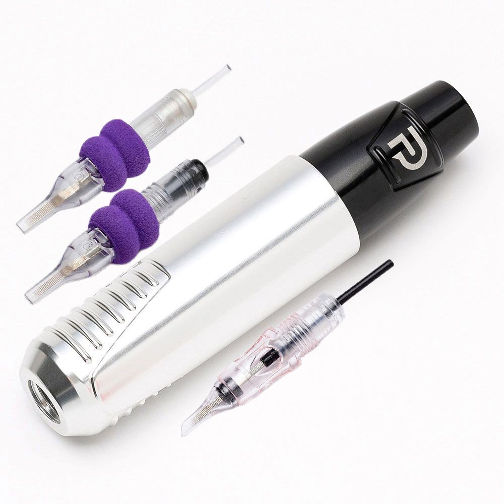 POPU New black 3 grips semi permanent makeup tattoo gun tattoo machine for lips eyebrow eyeliner permanent makeup tattoo