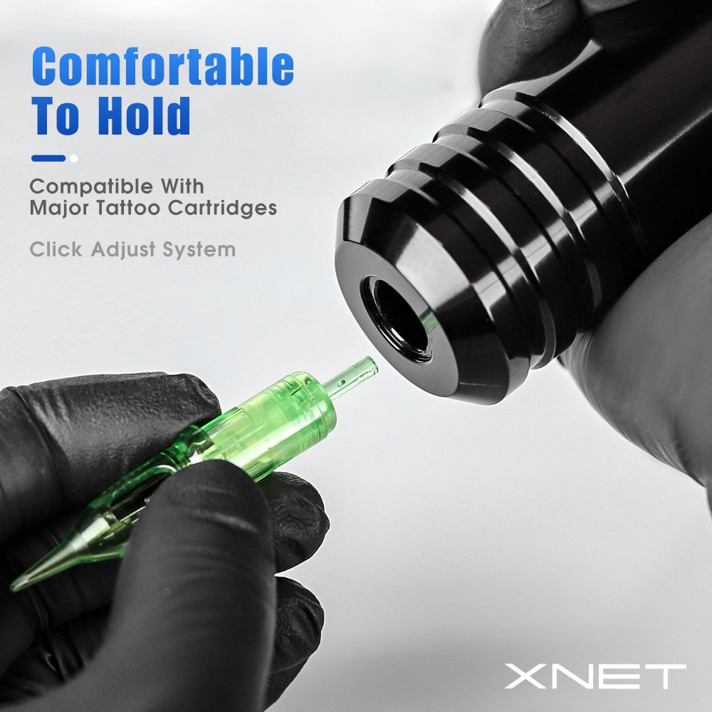 XNET Torch Powerful Coreless Motor 2400mAh Professional Wireless Tattoo Machine Pen With Double Battery for Body Art