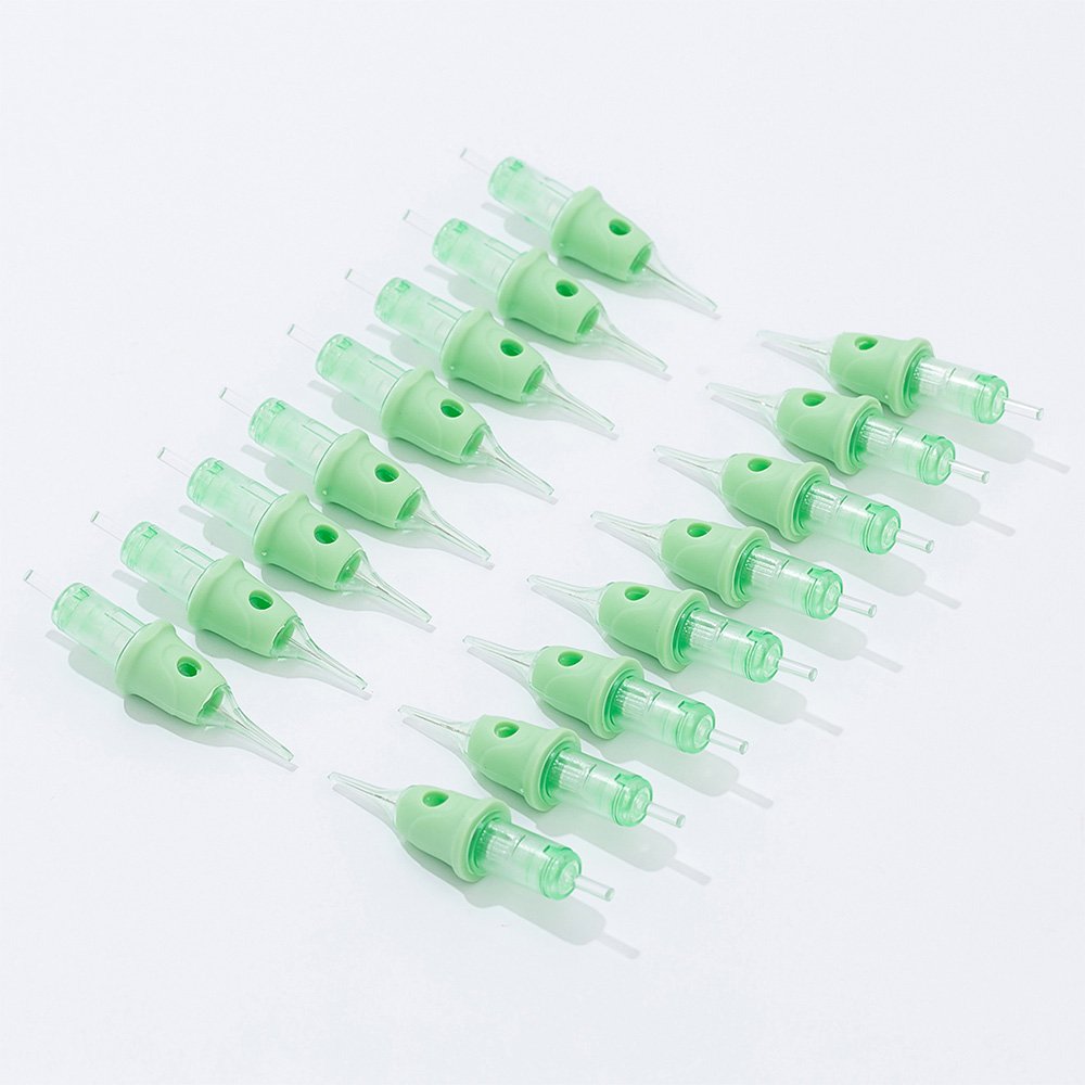 POPU Omni V2 1RL 16Pcs/box Round Liner Long Taper CE Certificate Custom PMU Permanent Makeup Cartridge Needles for Lips tattoo