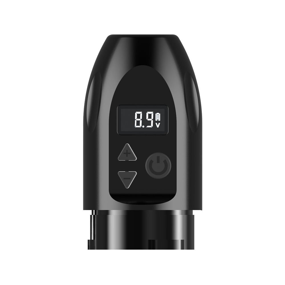 Ambition Powerful Motor Wireless Tattoo Pen Machine Professional Digital Rotary Tattoo Gun with Double Battery for Body Art