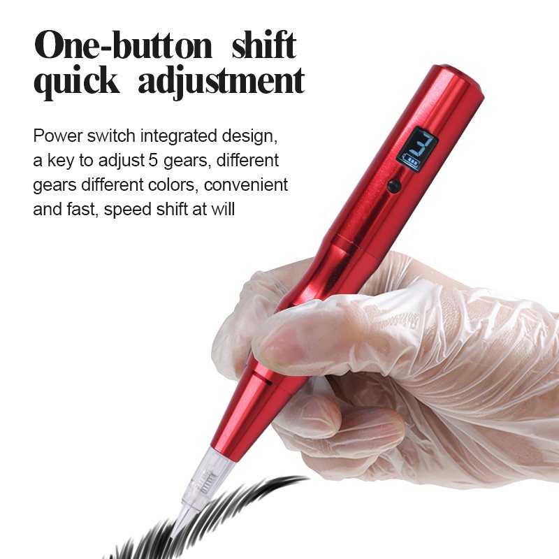 XJ Micro Blading Tattoo Machine for Permanent Makeup Wireless Spmu Eyebrow Pmu Tattoo Machine
