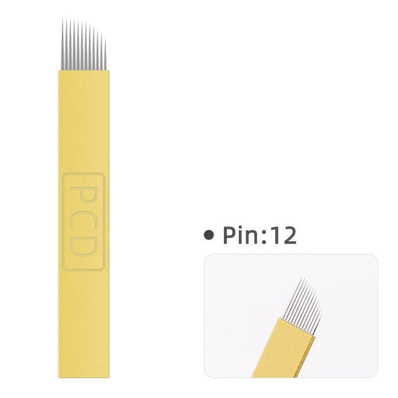 PCD 12 Pin Microblading Needles for Eyebrow Tattoo Permanent Makeup Cartridge Needles Tattoo