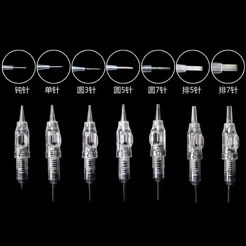Disposable permanent makeup Cartridge needles for Tattoo 1RL/3RL/5RL/7RL/5F/7F for digital eyebrow/lips/eyeliner machine