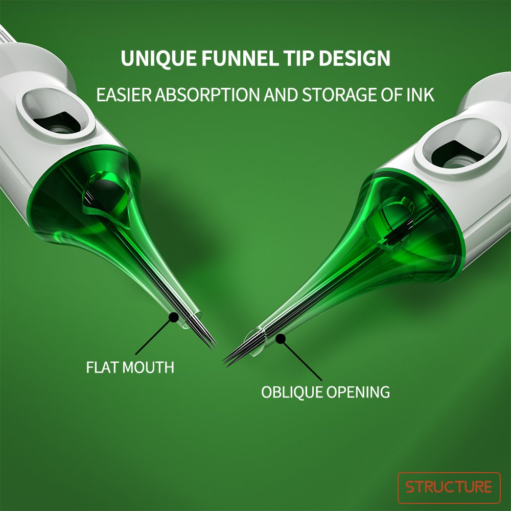 Premium Disposable Sterilized 316 Premium Tattoo Cartridge Needle For Body Tattoo Art And Permanent Make Up SMP Tattoo Needle