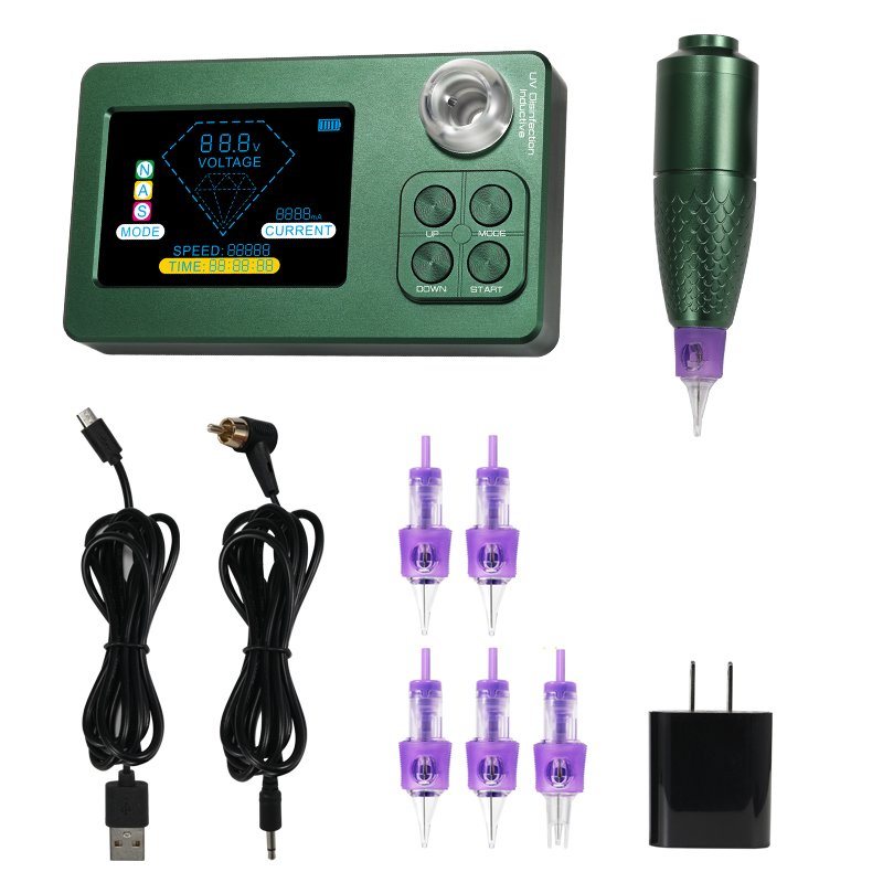 JiDragon Original V21 Mermaid Wireless Tattoo Device Automatic SMP Machine Permanent Makeup Machine with UV Sterilized Port