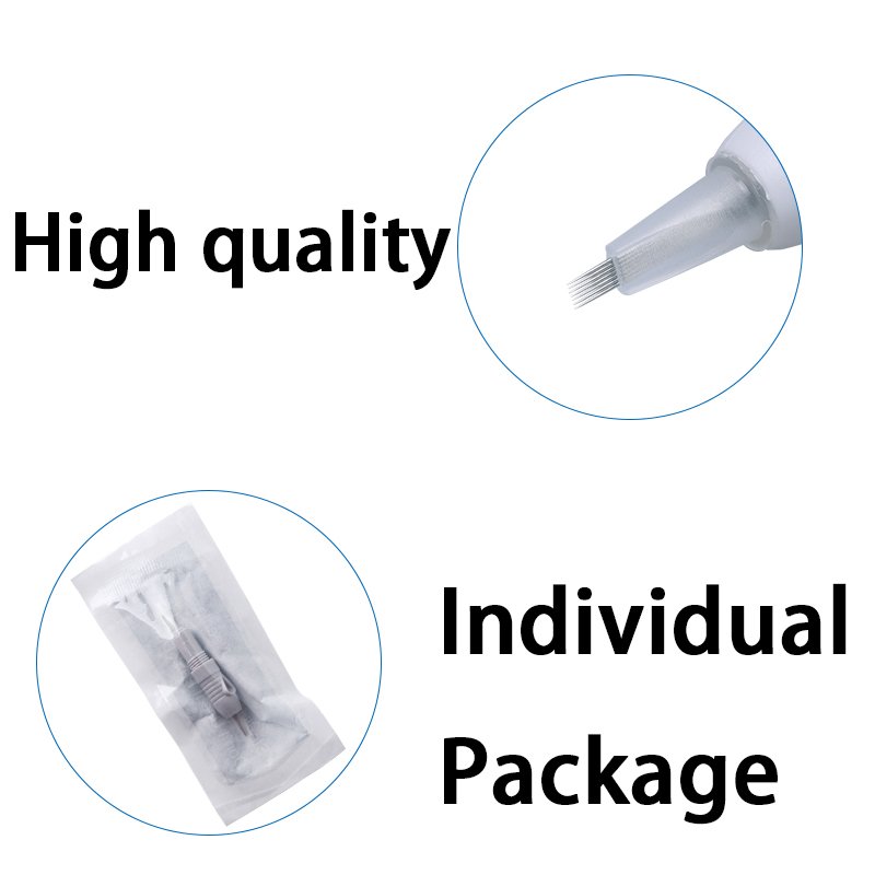 100pcs Charmant Tattoo Needles 8mm Screw Permanent Makeup Tattoo Eyebrow/Lips Cartridges Needle For Liberty Tattoo Machine Pen