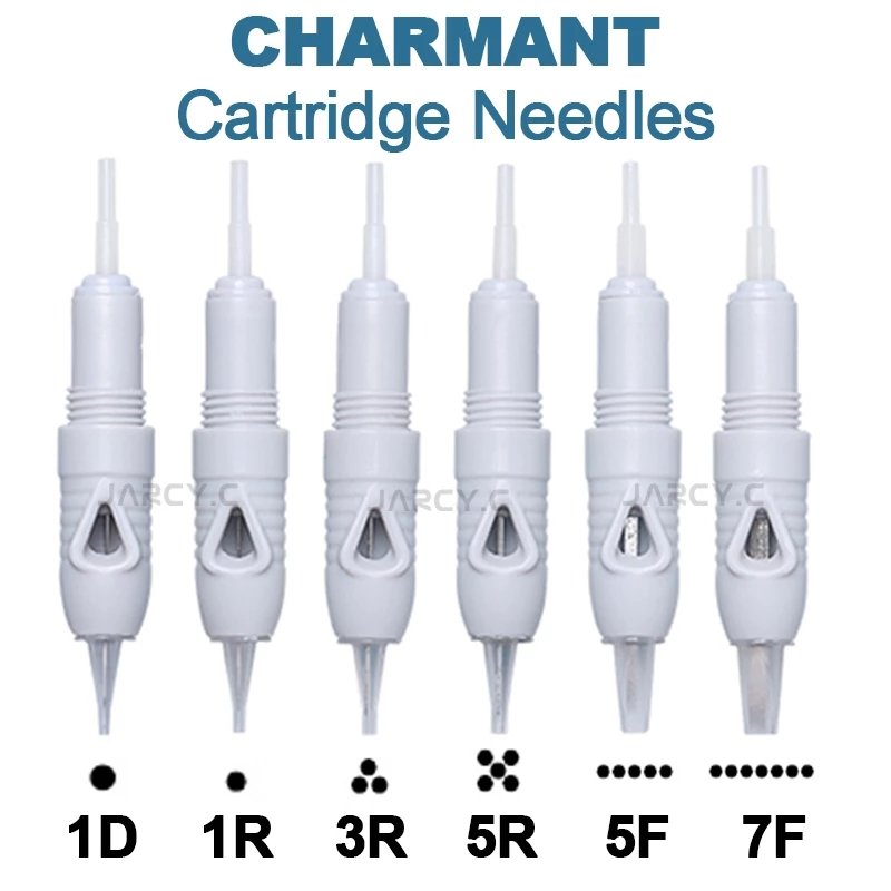 Charmant Microblading Cartridge Needle 8mm Screw Disposable Tattoo Needles For Permanent Makeup Eyebrows Lip liner Eyeliner