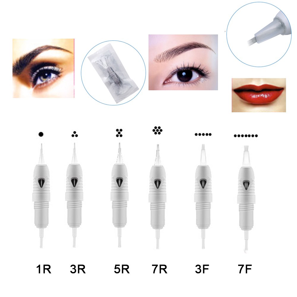 Charmant Microblading Cartridge Needle 8mm Screw Disposable Tattoo Needles For Permanent Makeup Eyebrows Lip liner Eyeliner