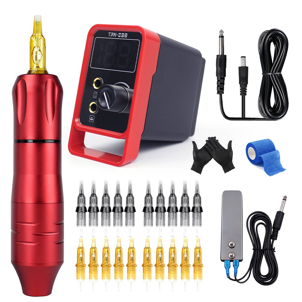 Newest Rotary Tattoo Machine Kit with Universal Tattoo Cartridge Needle Tattoo Machine Full Kits