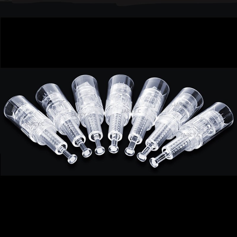 50Pcs Screw Microneedling Cartridge Needles 9/12/36/42Pin Nano Microneedle For Mesotherapy Dr.pen Permanent Makeup Tattoo Pen