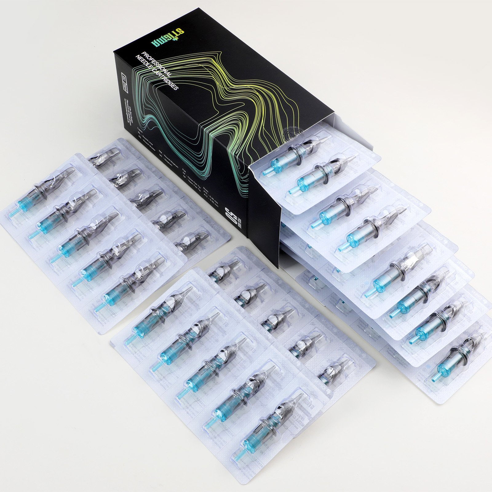 Hot Sell 50 pcs Sterile Disposable Quality Kit Membrane Tattoo Cartridge Needles
