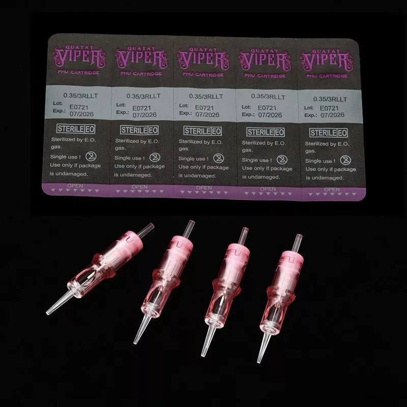 VIPEER Pink Private Label Newest SMP cartridges Permanent Makeup Machine PMU Eyebrow Tattooing Cartridge Needle