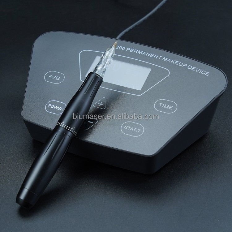 Black Pearl Permanent Makeup Machine - BIOAMSER Dermograph P300 Digital Microblading Permanent Makeup Machines