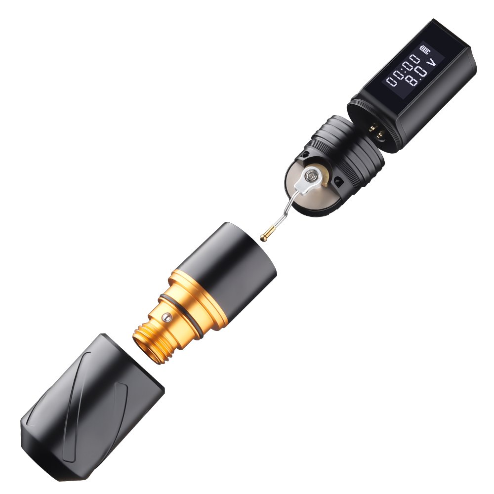 Ambition Portable 1800mAh Coreless Powerful Motor Professional Wireless Tattoo Machine Pen for Permanent Makeup Body Art