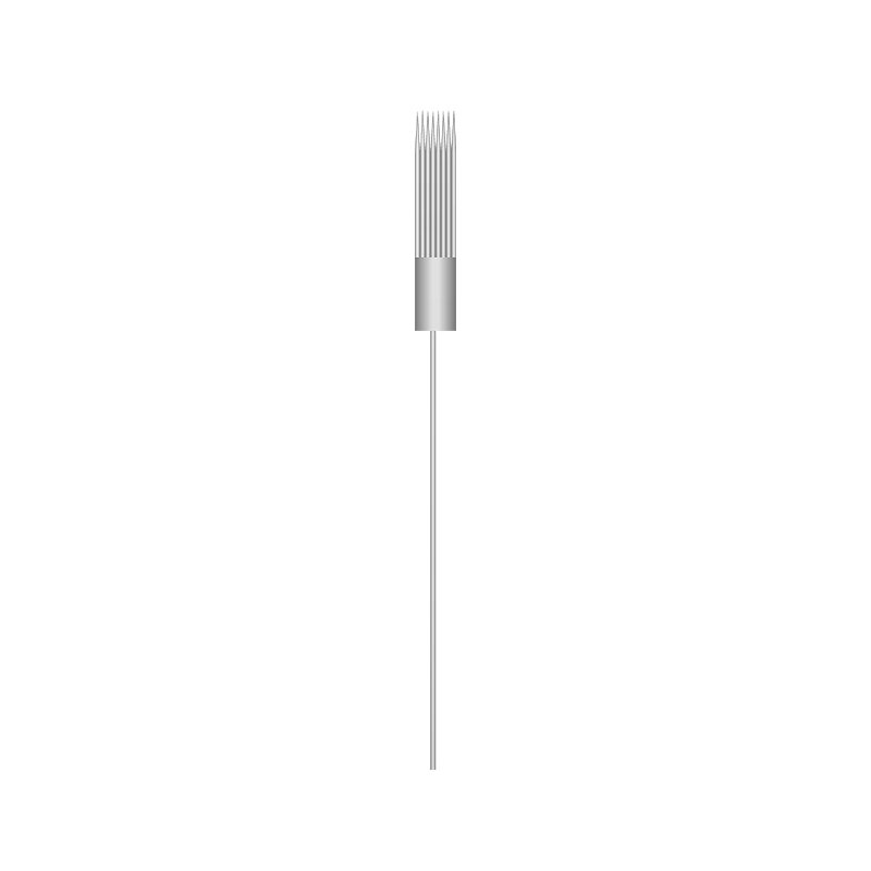 100Pcs 1RL 3RL 7F Disposable Permanent Makeup Tattoo Safety Needle Cartridges for PMU Machine Microblading, 4.5 needle micro