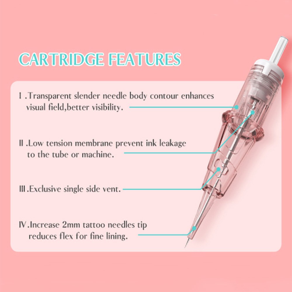 POPU Pinki CE 10pcs 1RL 0.30mm 0805U Hair Nano Stroke Scalp Micropigmentation Permanent Makeup Tattoo Needles Cartridges