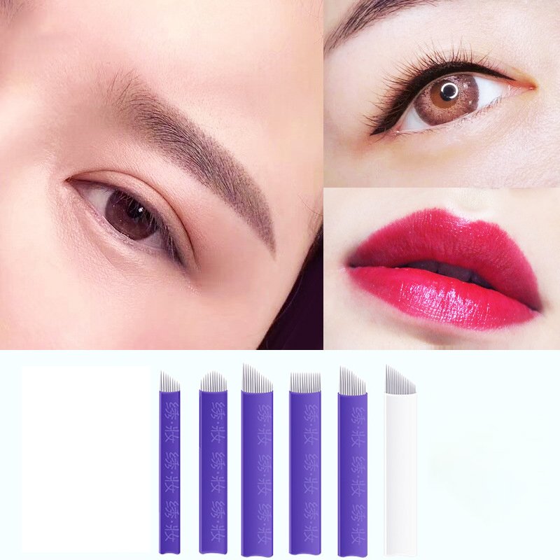 Pmu Needles 316 Still Tattoo Needle 3D Eyebrow Microblading Needle Pigment For Permanent Makeup Blade