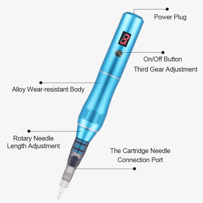 XJ Professional Wireless Tattoo Pen PMU Machine for Permanent Makeup and Microblading