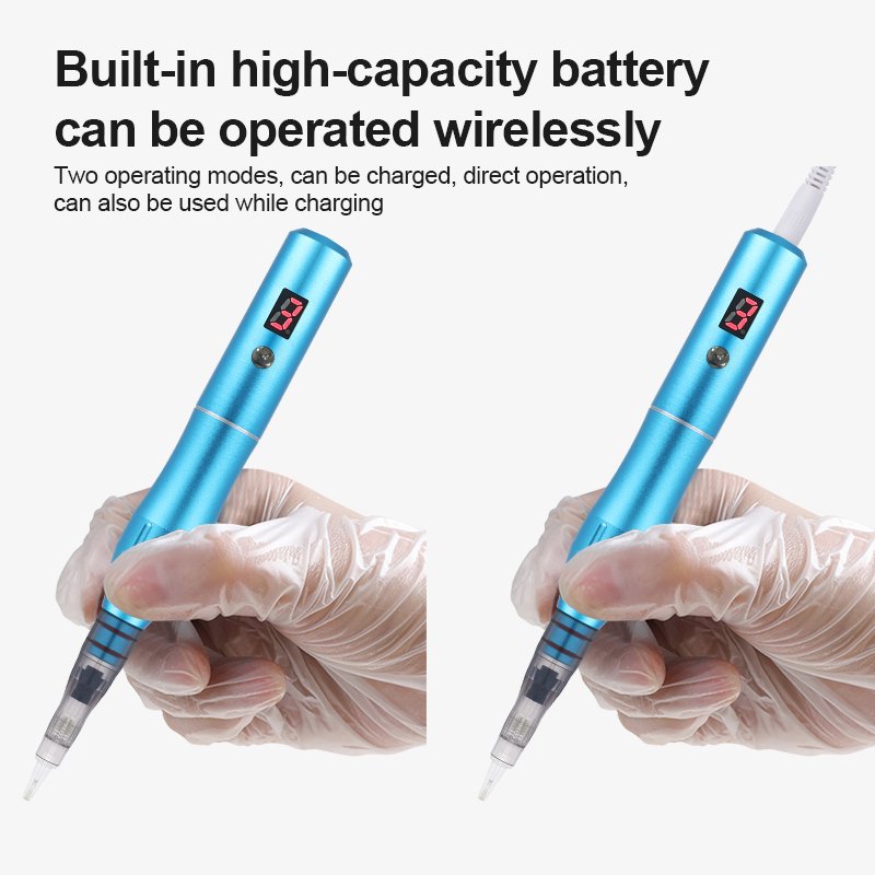 XJ Professional Wireless Tattoo Pen PMU Machine for Permanent Makeup and Microblading
