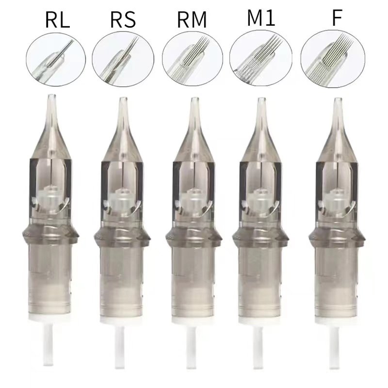 Tattoo Needle Cartridges Shangdi Factory Wholesale 10 Pcs RL RS RM M1 F Machine Cartridge Grey tattoo Supplies