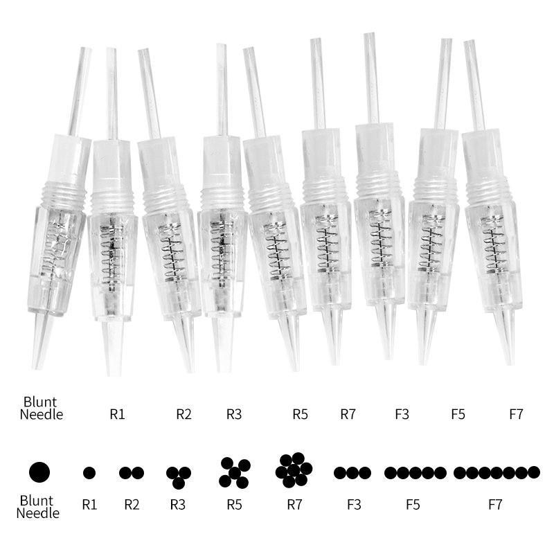 Tattoo Needle Disposable Screw Cartridge Needle Micropigmentation Permanent Makeup Tattoo Eyebrow Lips Pen Needles