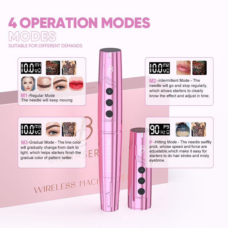 Biomaser Top Sale Wireless Permanent Makeup Machine Professional insumo para tatuar Dermografo Eyebrow Microblading Machine