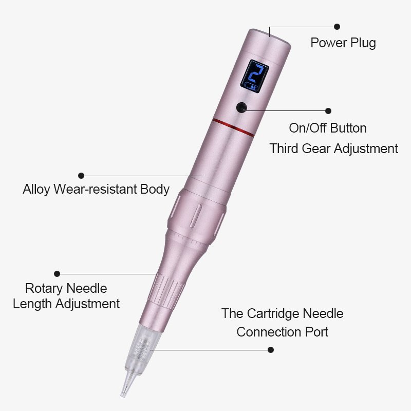 Customized Logo Digital Wireless Scalp Micropigmentation Eyebrow Spmu Rotary Brow Tattoo Machine