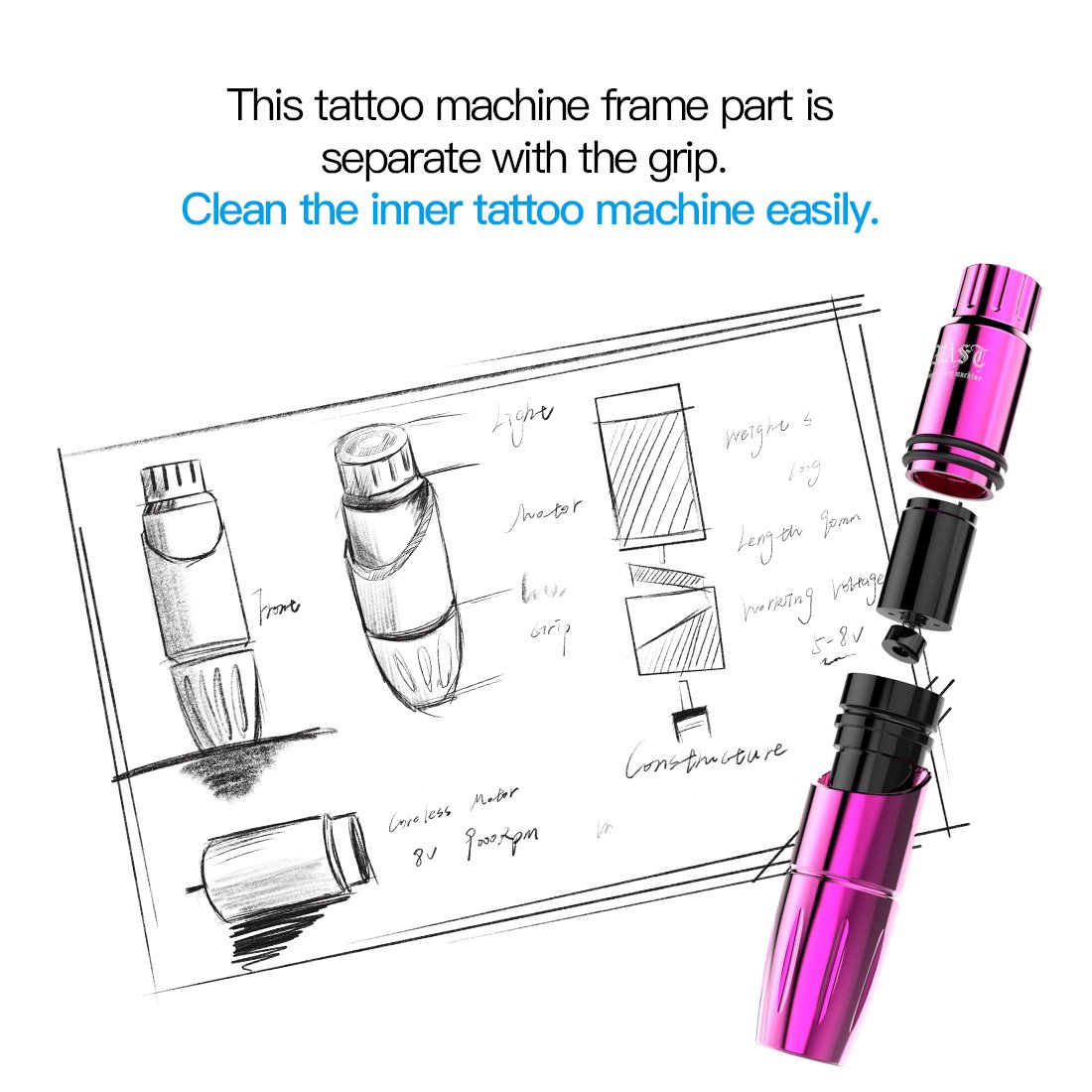 Dragonhawk Mast Tour tattoo machine pen