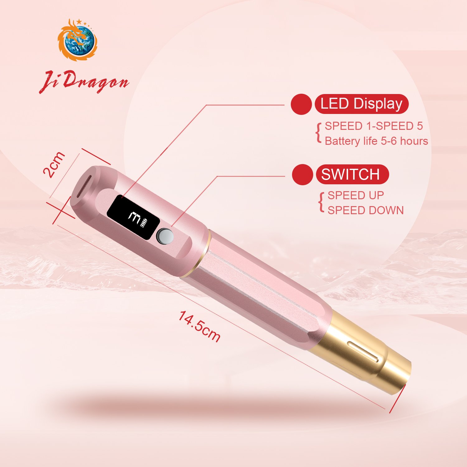 Professional Cordless Tattoo Pen Machine PMU Permanent Makeup Pen for Body Art