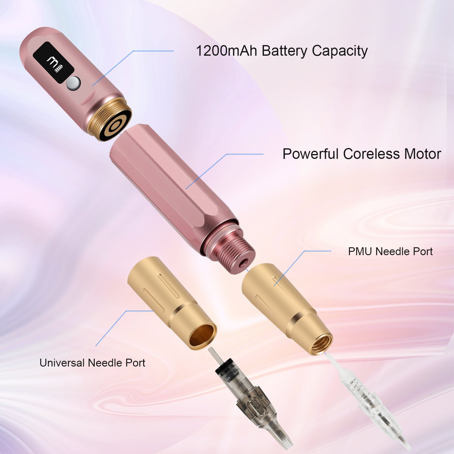 Professional Cordless Tattoo Pen Machine PMU Permanent Makeup Pen for Body Art