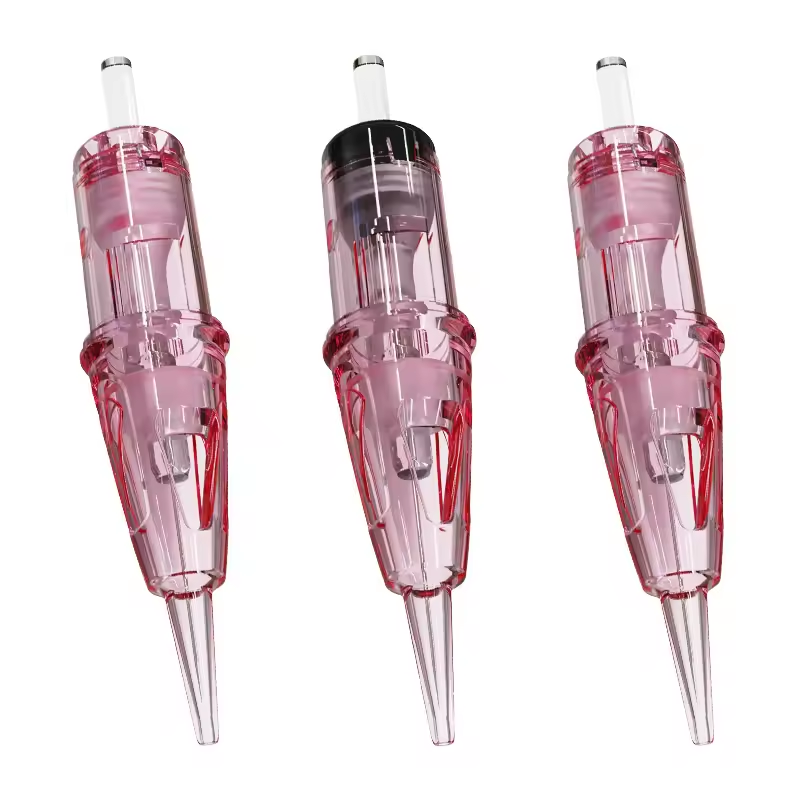 Permanent Makeup Cartridges 1RL Tattoo Needles 0.35mm Regular L-Taper Round Liner 20Pcs for SMP Hair-Scalp Tattoo Pen Supply