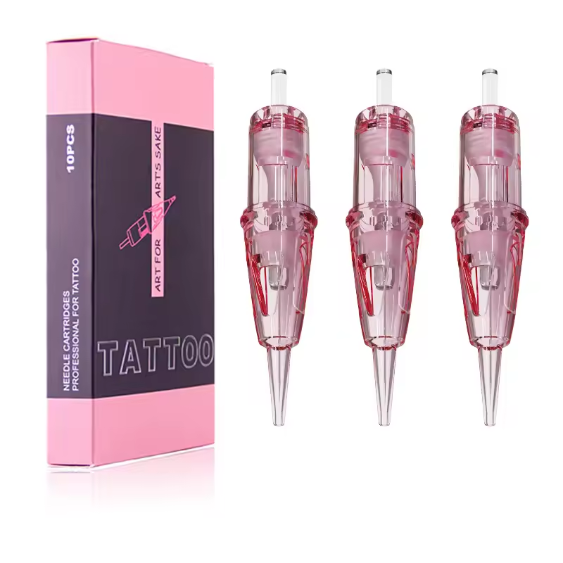 Permanent Makeup Cartridges 1RL Tattoo Needles 0.35mm Regular L-Taper Round Liner 20Pcs for SMP Hair-Scalp Tattoo Pen Supply