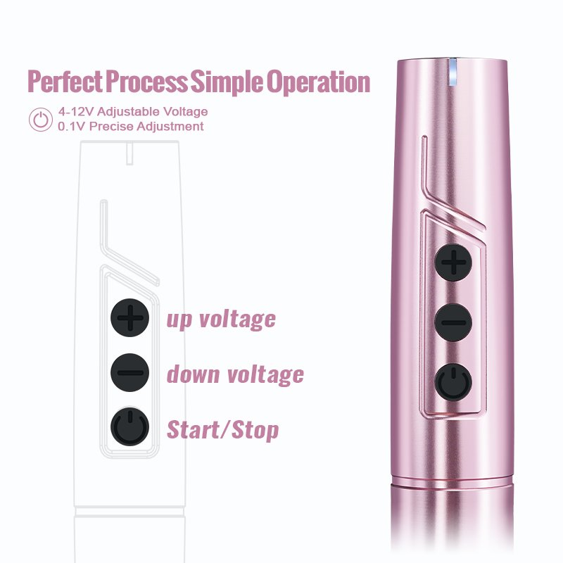 Biomaser TP006 wireless tattoo machine Electric permanent makeup machine 3.0mm stroke rotary tattoo gun