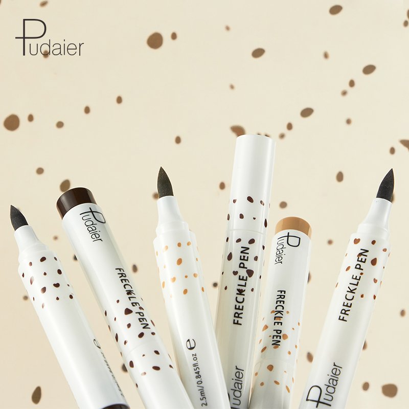 Pudaier Natural Freckle Pen Waterproof Long-lasting Face Makeup Easy Application and Non-smudging Simulated Freckles