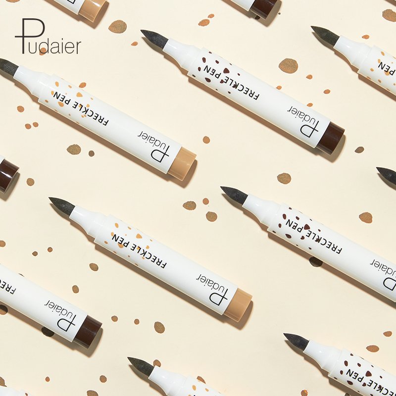 Pudaier Natural Freckle Pen Waterproof Long-lasting Face Makeup Easy Application and Non-smudging Simulated Freckles