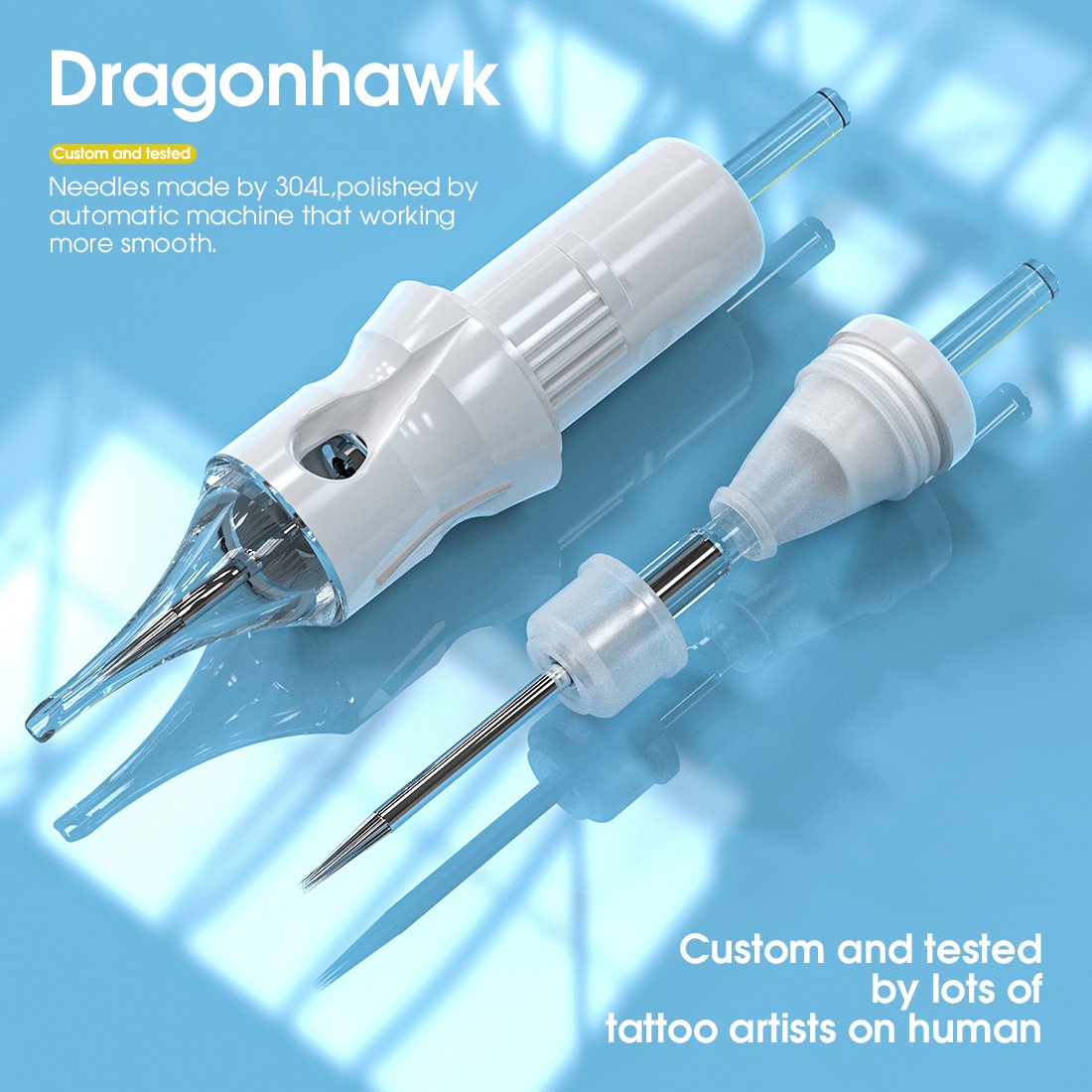 Wholesale Dragonhawk Customizable Disposable Tattoo Cartridge Needle 20psc/box