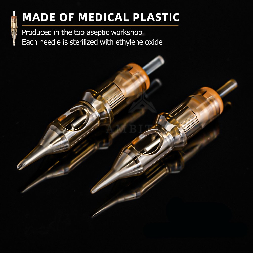 Ambition 20pcs Premium RL Round Liner 1rl 3rl 5rl 7rl 9rl 11rl 14rl Disposable Tattoo Cartridge Needles for Tattoo Machine Grip