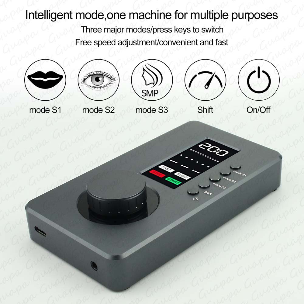 Hot Sale Korea SMP Scalp Micropigmentation Device Swiss Motor Tattoo Machine with Cartridge Needle for Camouflage Female Hair