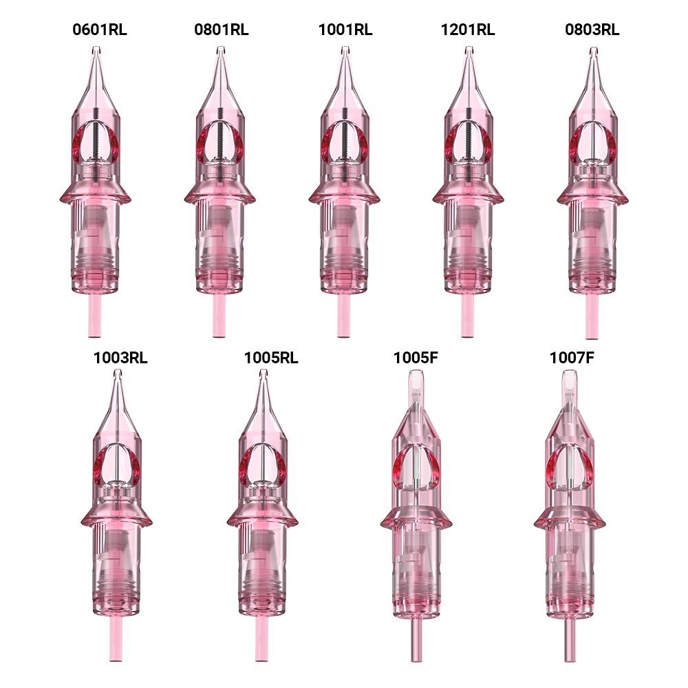 Wholesale Universal SMP Needle Cartridge Pink Shell Microblading Eyebrow Lip Blush Cartridge Single Sterilized Paper Bag Packed