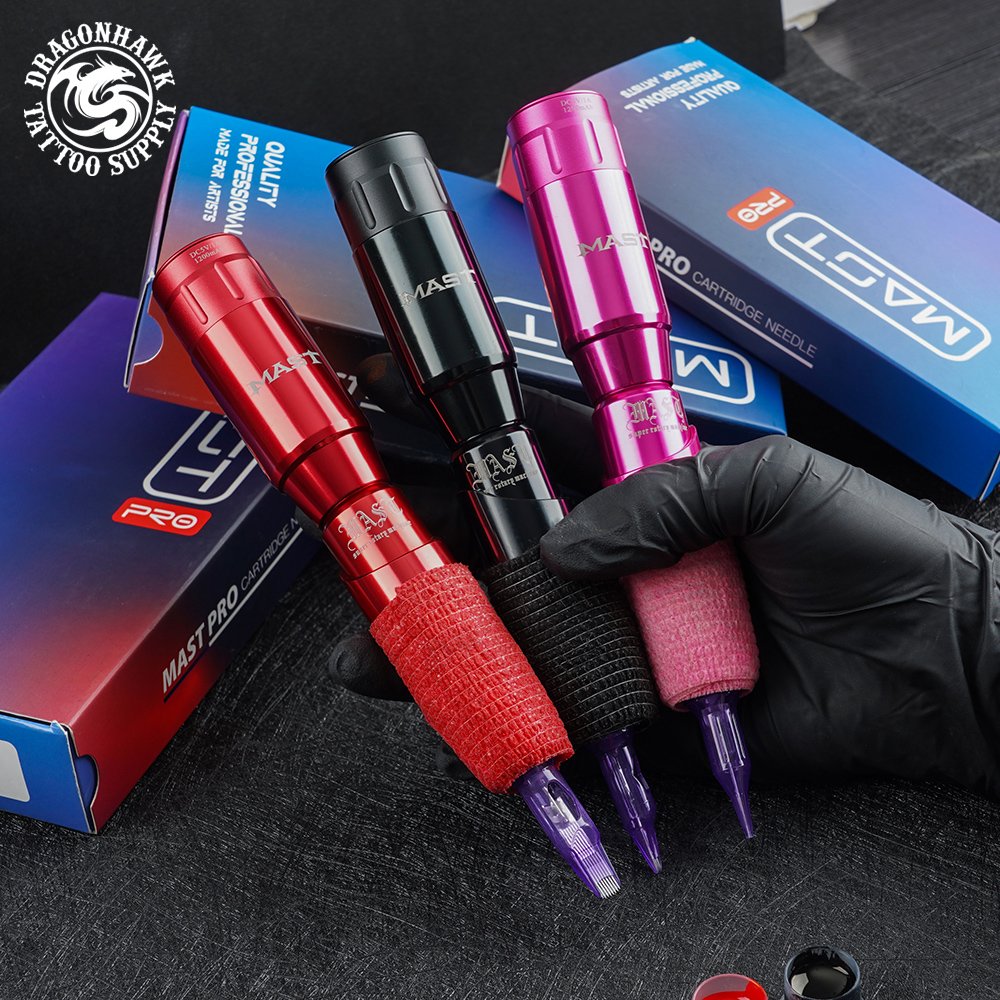 Dragonhawk Mast Tour Wireless Battery power Tattoo Machine pen kits for MAKE UP and Body Tattoo