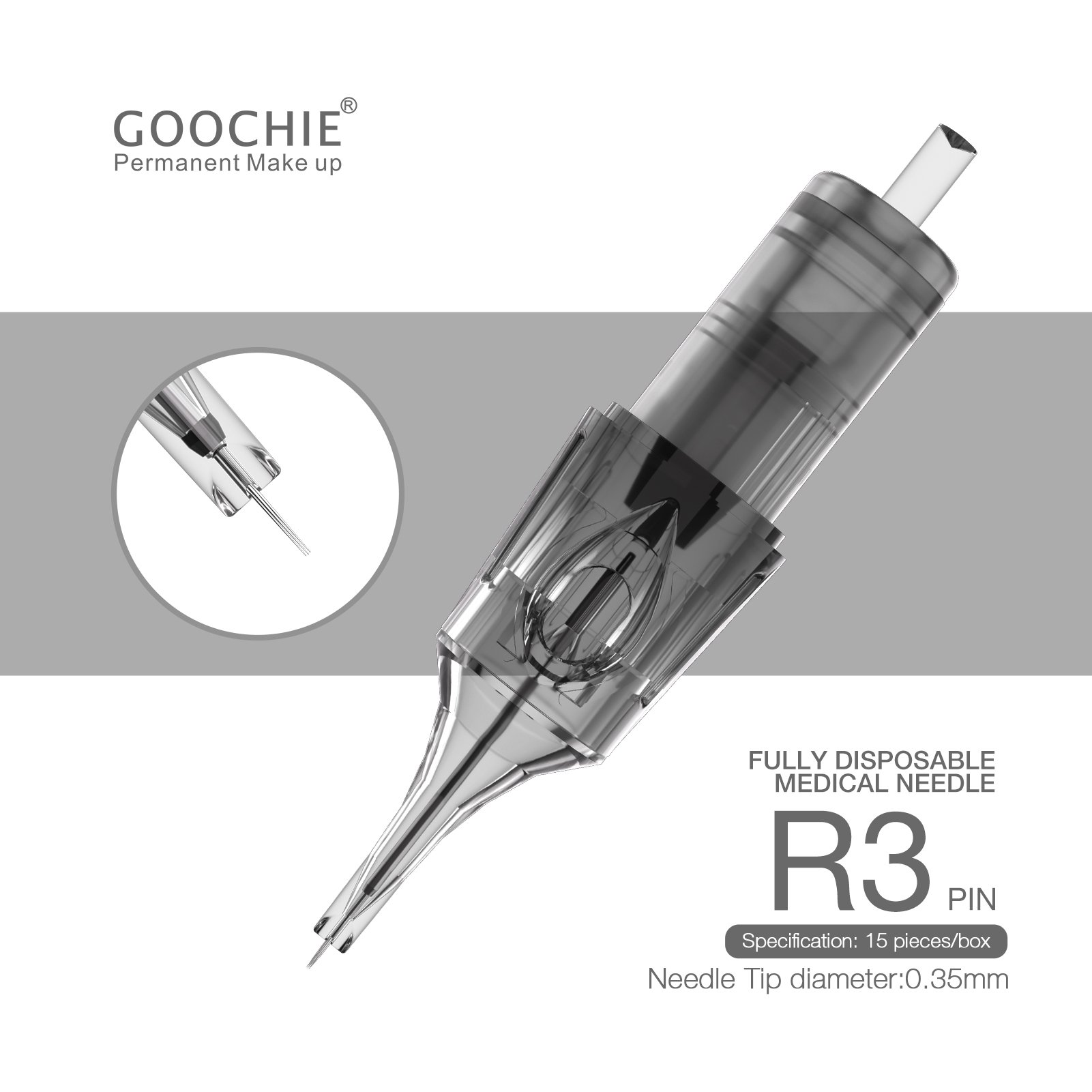 PRO universal cartridge needle permanent makeup tattoo needle tip with membrane design
