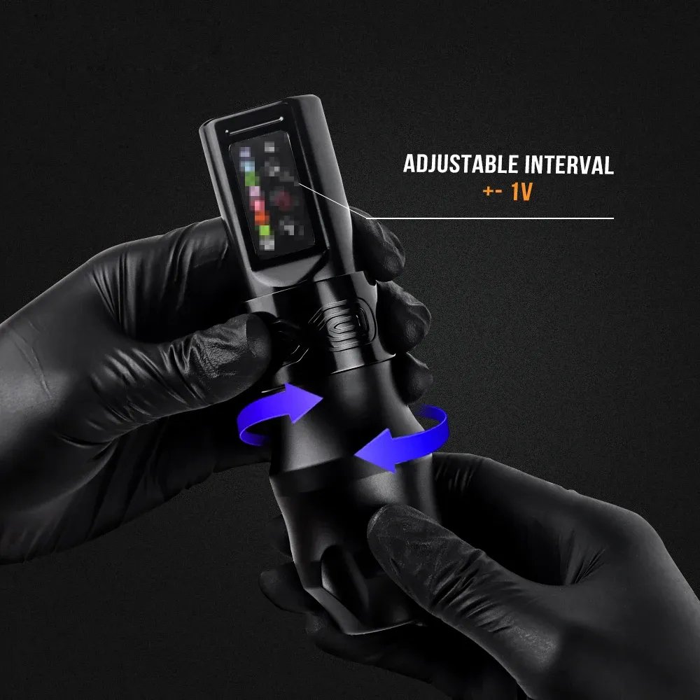 Ambition Professional Japanese Motor Rotary Wireless Tattoo Machine Pen Complete Full Set Kit for Body Art