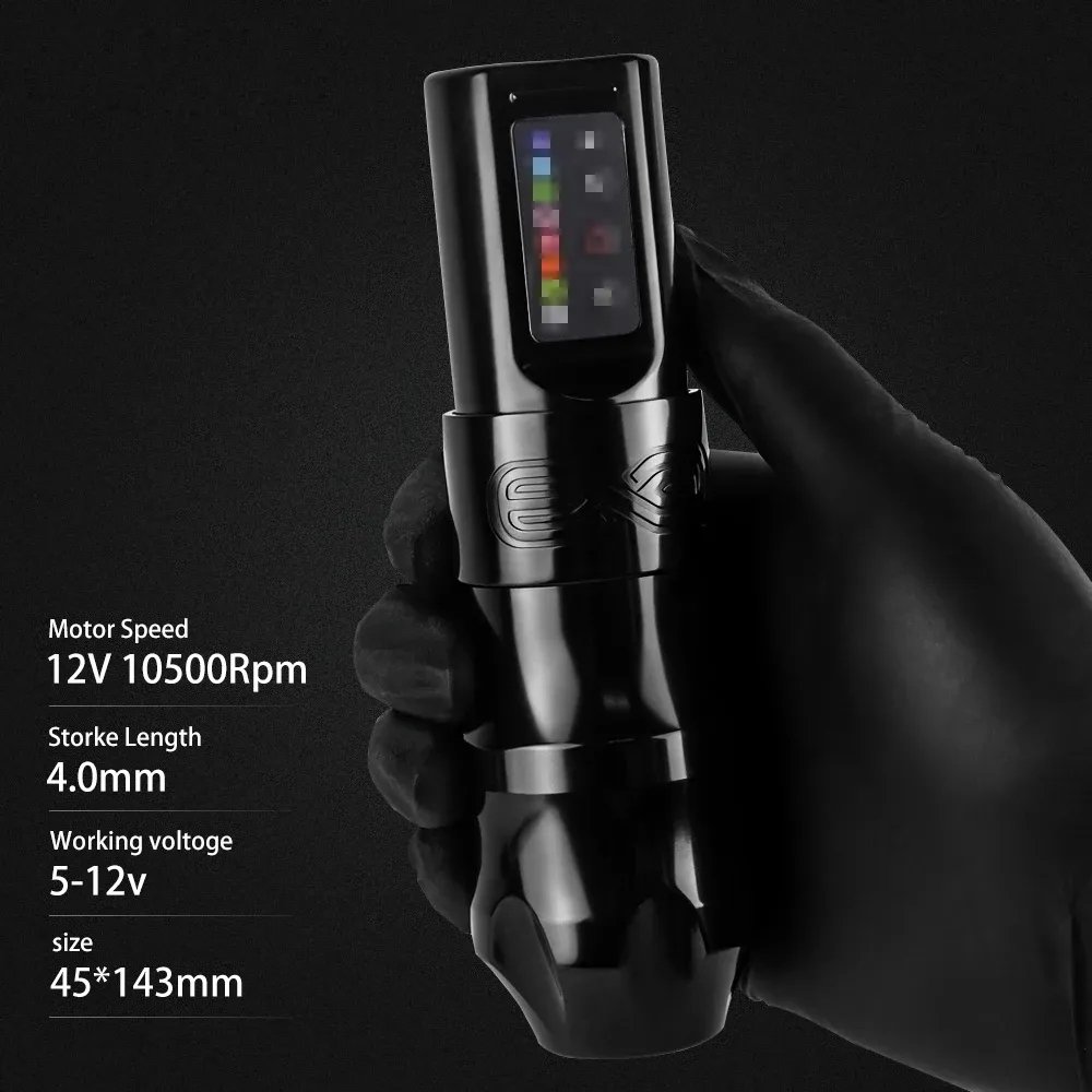 Ambition Professional Japanese Motor Rotary Wireless Tattoo Machine Pen Complete Full Set Kit for Body Art