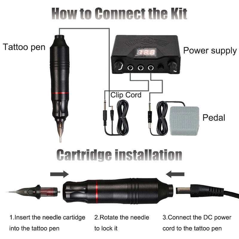 Best factory wholesale cheap complete machine tattoo body art tattoo machine set