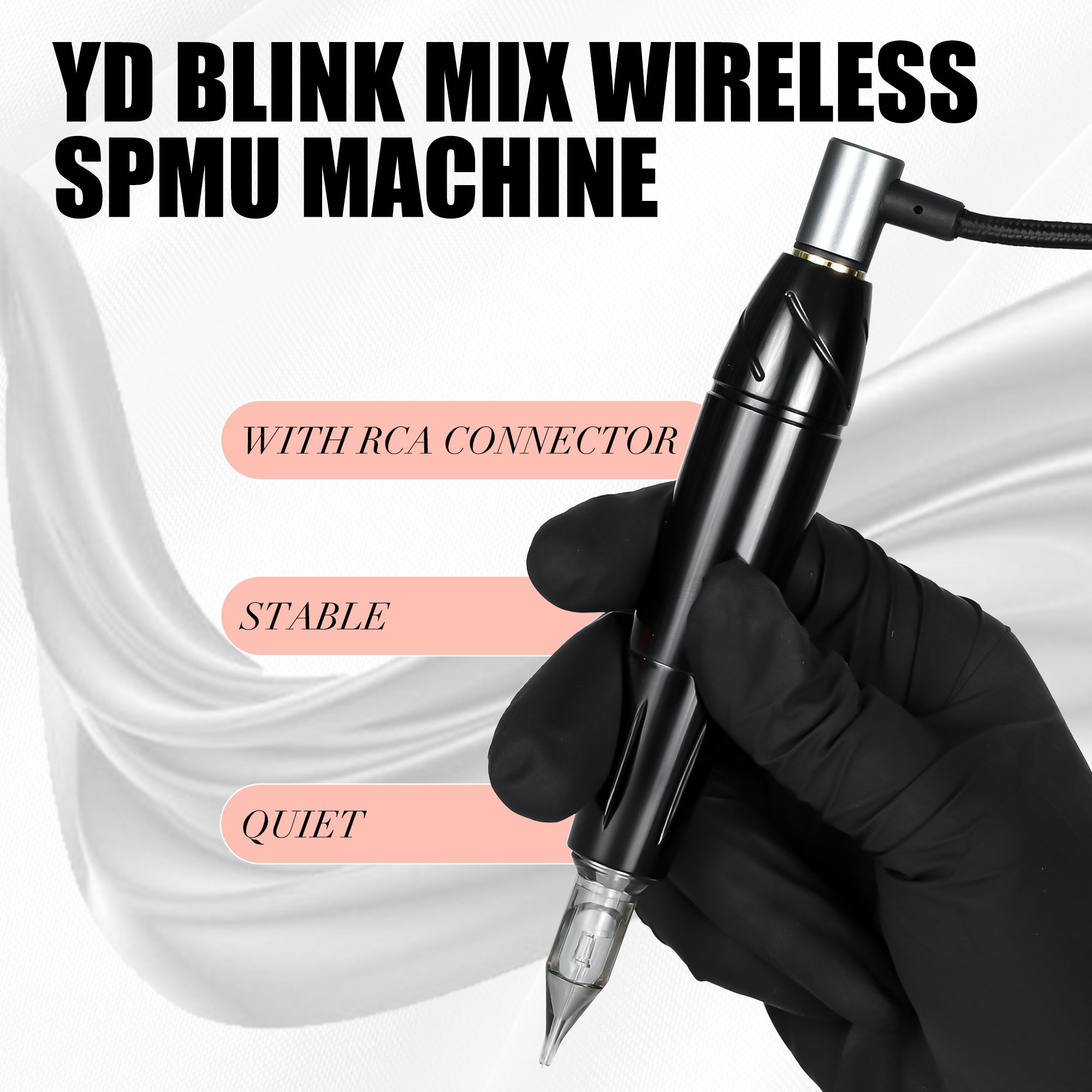 Factory Whole YD Blink Mix Dual Battery Wireless Stroke 3mm Permanent Makeup Rotary Universal Cartridge Tattoo Machine