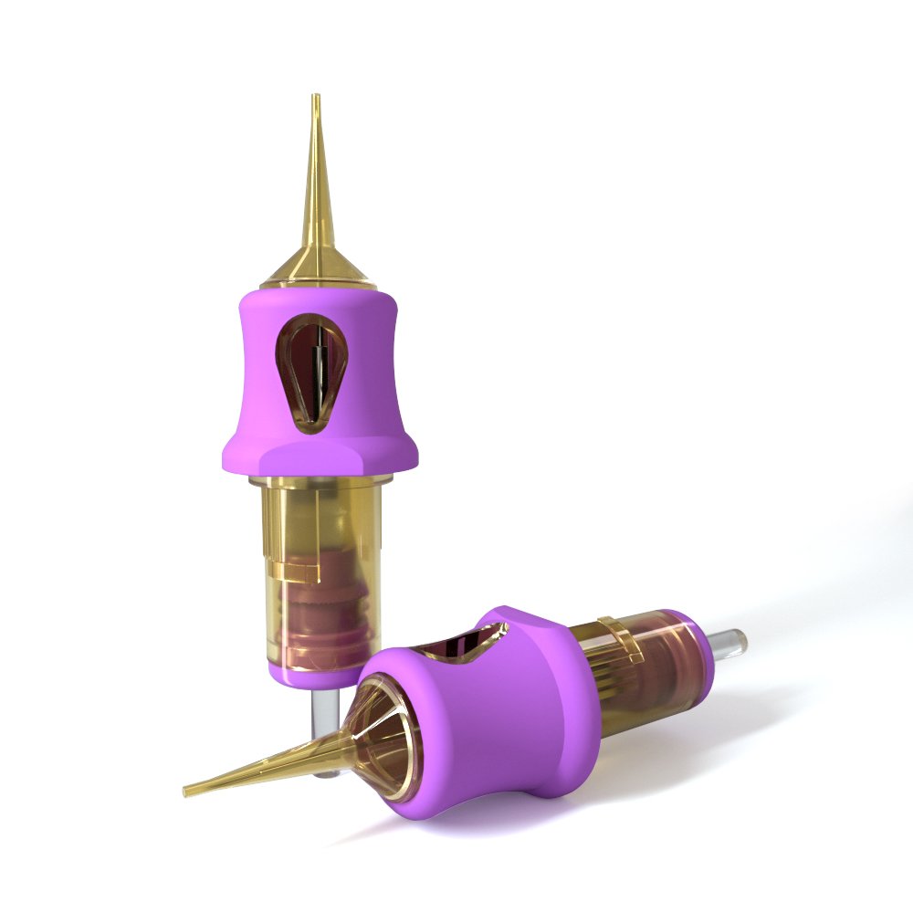 Supply Professional Needle Cartridges Round Needle Size #12 E.O.Gas Sterile Tattoo Needles